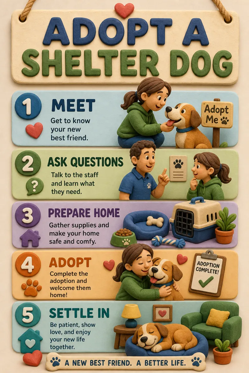 A friendly guide to adopting a shelter dog