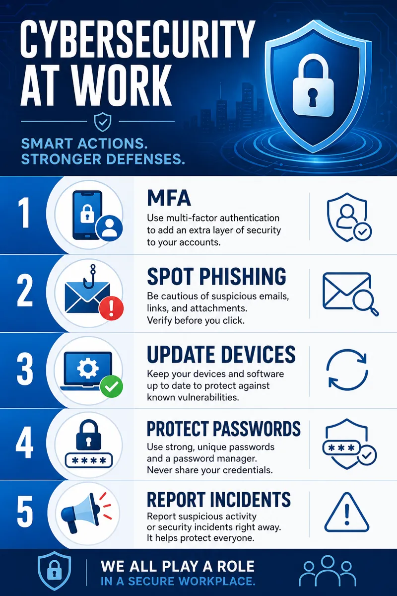 Cybersecurity best practices for employees