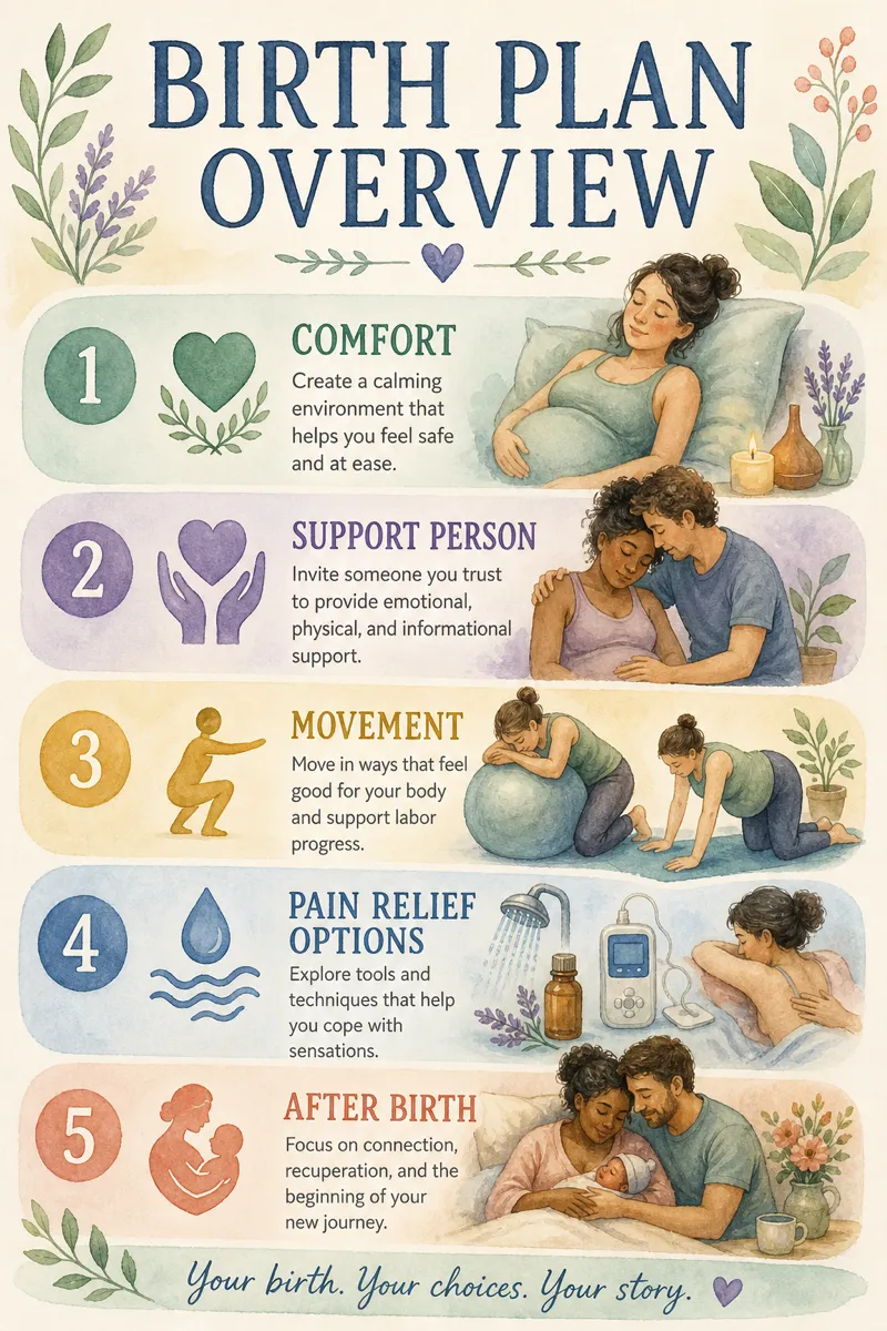 A birth plan overview for expecting parents